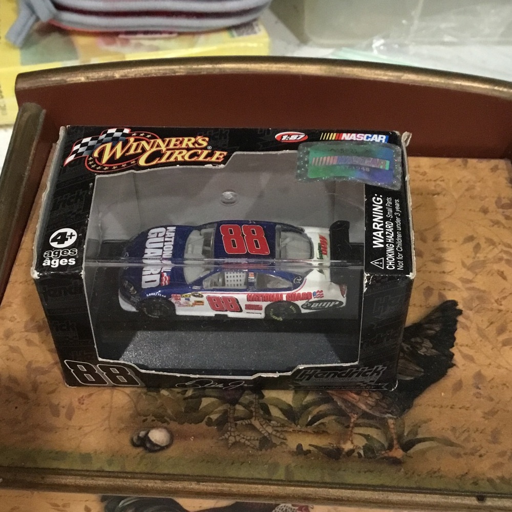 Die-Cast NASCAR No. 88 Blue & White Race Car
